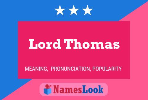 Lord Thomas 名字海报