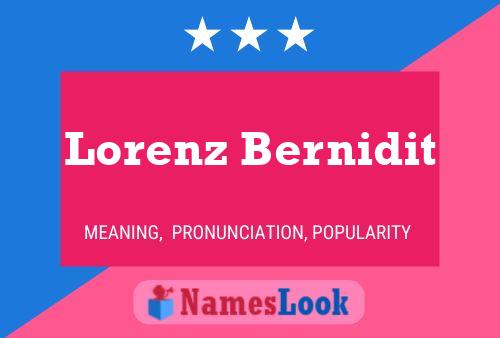 Lorenz Bernidit 名字海报