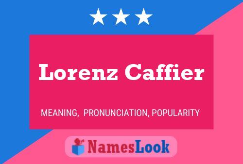 Lorenz Caffier 名字海报