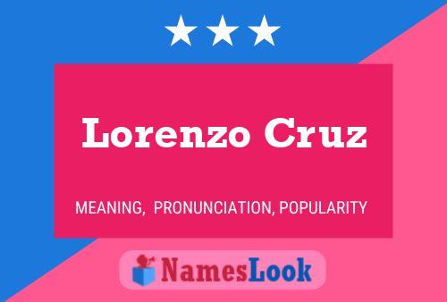 Lorenzo Cruz 名字海报