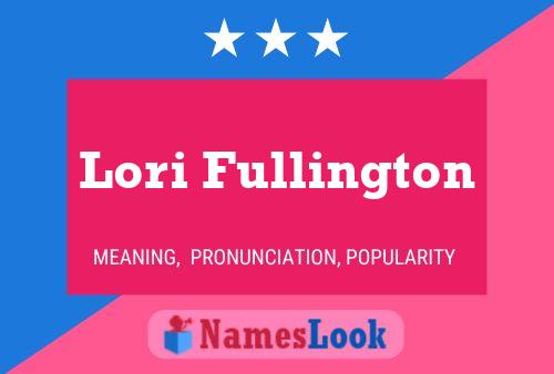 Lori Fullington 名字海报