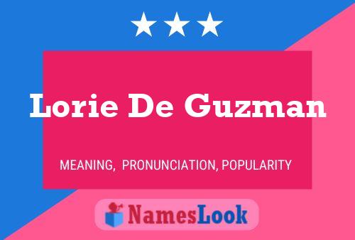 Lorie De Guzman 名字海报