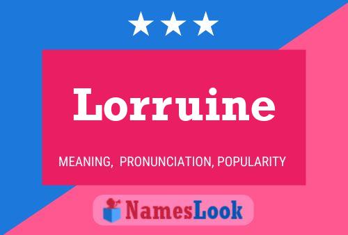 Lorruine 名字海报