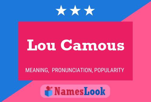 Lou Camous 名字海报