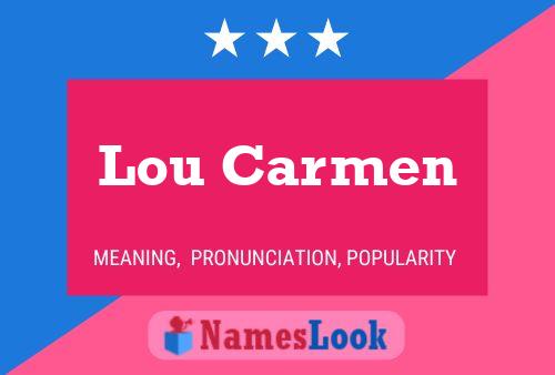 Lou Carmen 名字海报