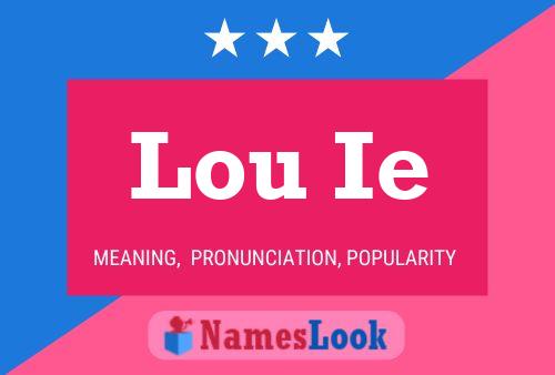 Lou Ie 名字海报