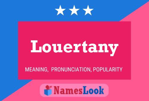 Louertany 名字海报