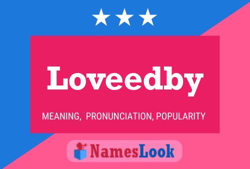 Loveedby 名字海报