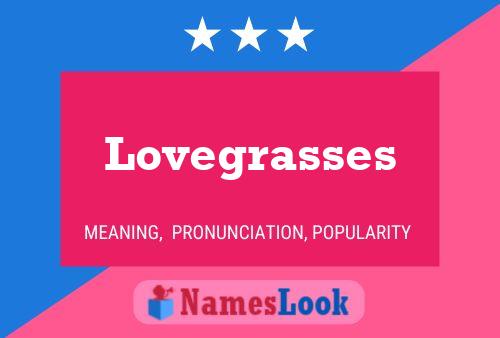 Lovegrasses 名字海报