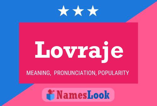 Lovraje 名字海报