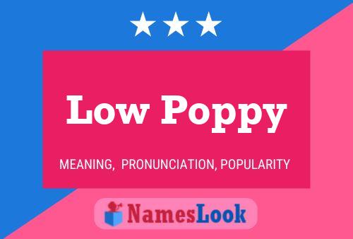 Low Poppy 名字海报