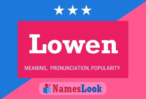 Lowen 名字海报