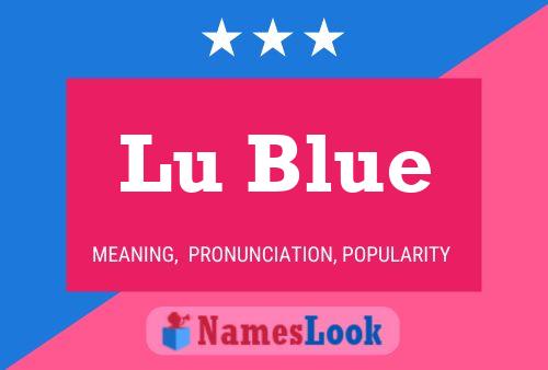 Lu Blue 名字海报