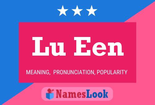 Lu Een 名字海报