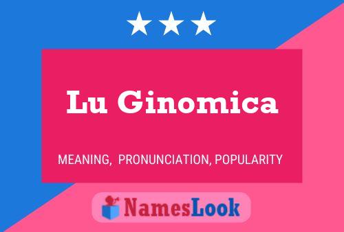 Lu Ginomica 名字海报