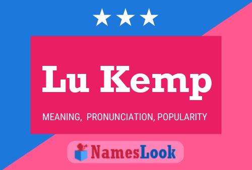 Lu Kemp 名字海报