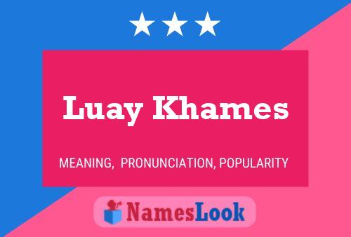 Luay Khames 名字海报