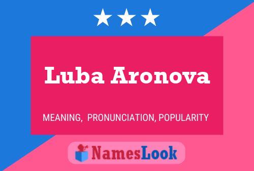 Luba Aronova 名字海报