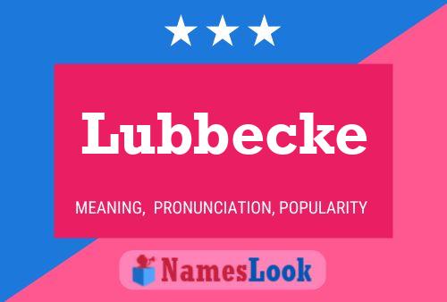 Lubbecke 名字海报