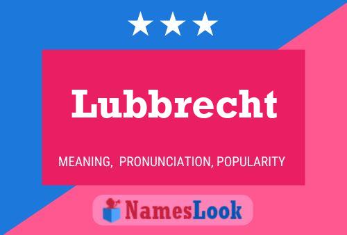 Lubbrecht 名字海报