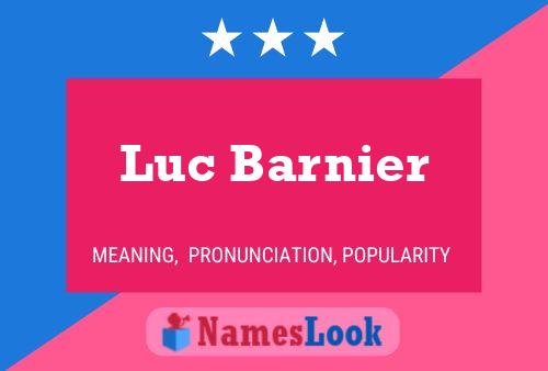 Luc Barnier 名字海报