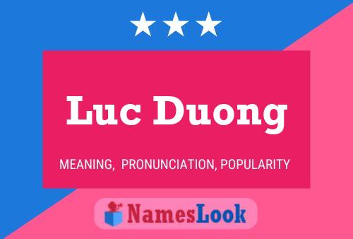 Luc Duong 名字海报