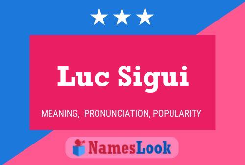 Luc Sigui 名字海报