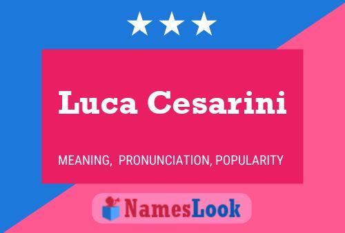 Luca Cesarini 名字海报