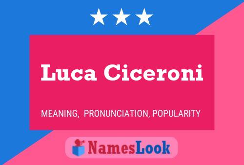 Luca Ciceroni 名字海报