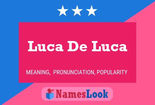 Luca De Luca 名字海报