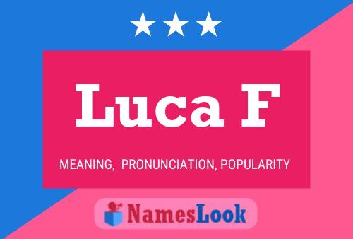 Luca F 名字海报