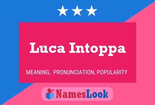 Luca Intoppa 名字海报