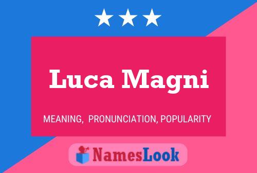 Luca Magni 名字海报