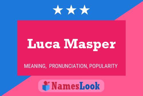 Luca Masper 名字海报