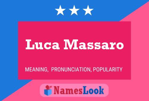 Luca Massaro 名字海报