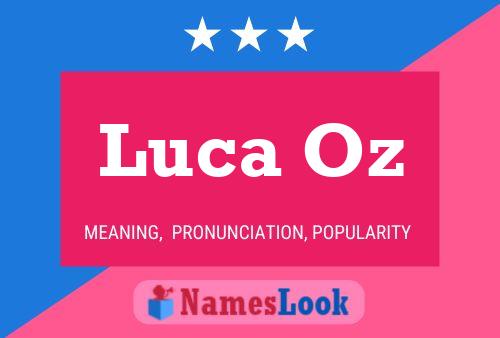 Luca Oz 名字海报