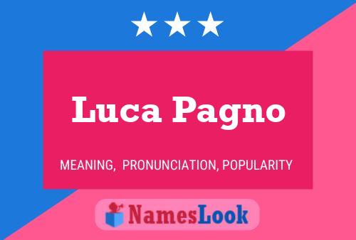 Luca Pagno 名字海报