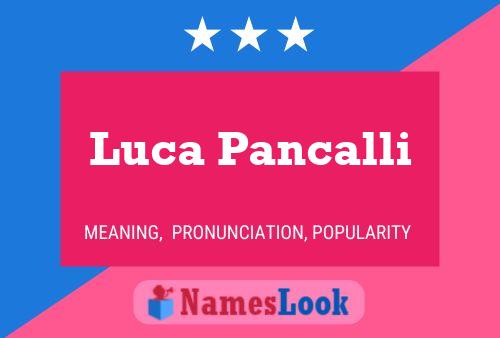 Luca Pancalli 名字海报