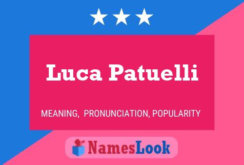 Luca Patuelli 名字海报