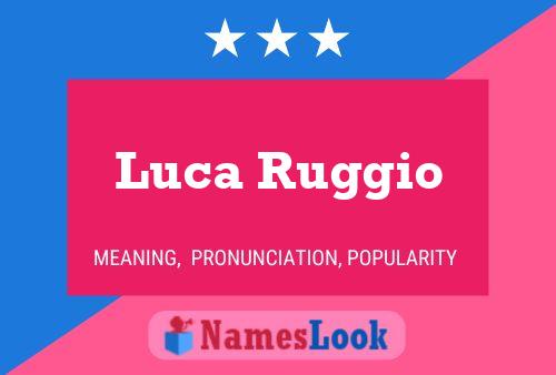 Luca Ruggio 名字海报