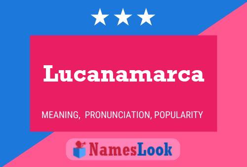 Lucanamarca 名字海报