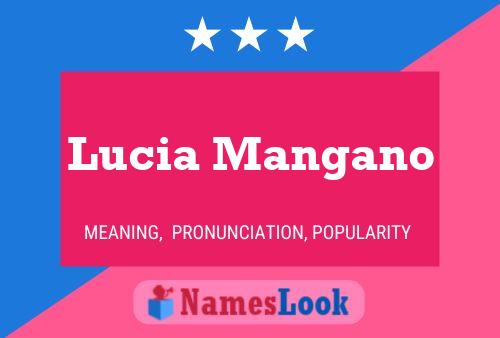 Lucia Mangano 名字海报