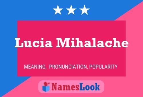 Lucia Mihalache 名字海报