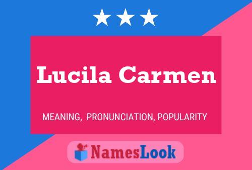 Lucila Carmen 名字海报