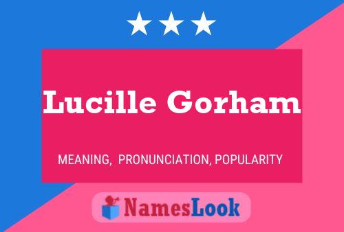 Lucille Gorham 名字海报