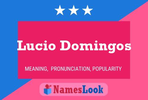 Lucio Domingos 名字海报