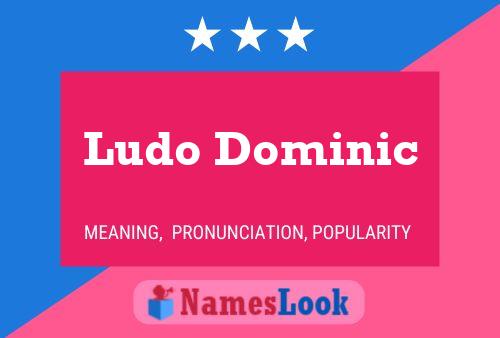 Ludo Dominic 名字海报