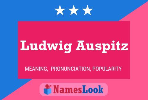 Ludwig Auspitz 名字海报