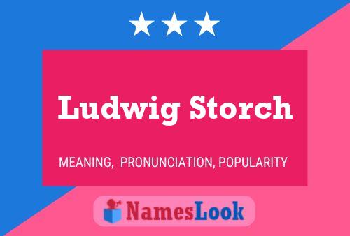 Ludwig Storch 名字海报