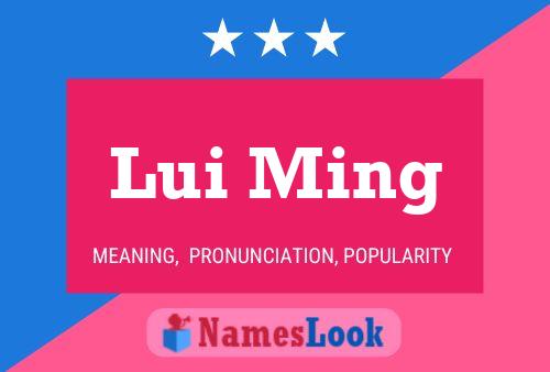 Lui Ming 名字海报